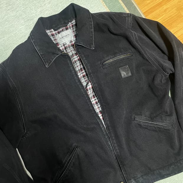 [L] 칼하트 WIP 라이더 자켓 스톤 워시드