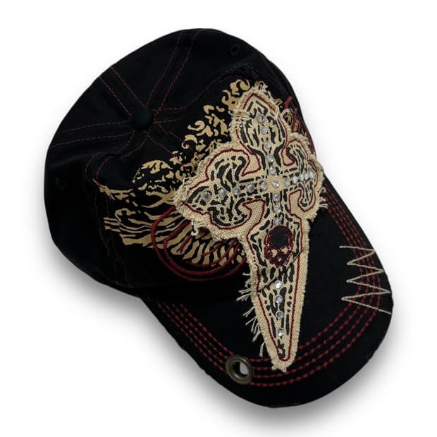 KBETHOS Punk Cross skull cap