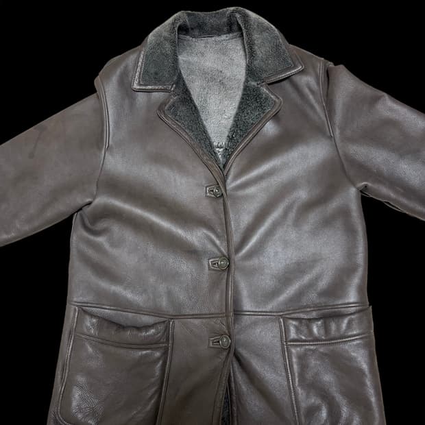 🇮🇹 명품 Bruno Magli✨ 남성 무스탕 코트 🧥 사이즈 10