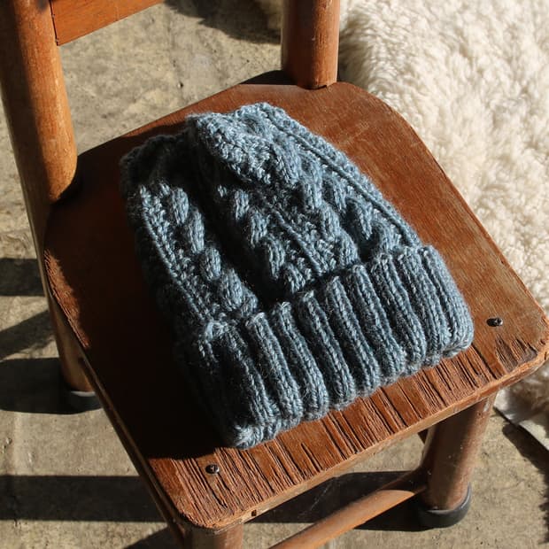 (착용컷) 니트 비니