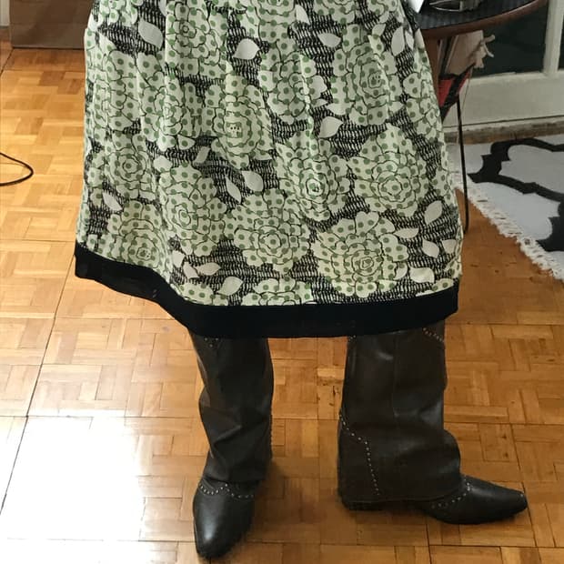vintage pattern skirt