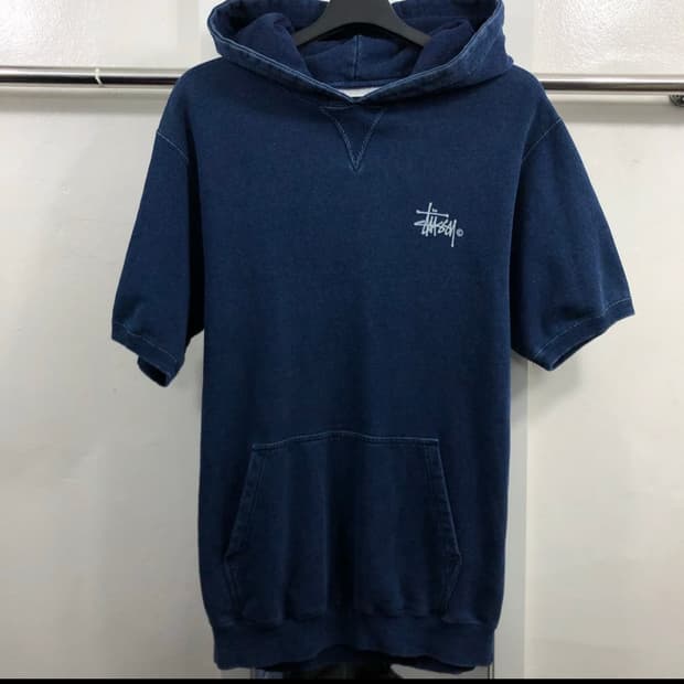 스투시 빅 로고 후드 L