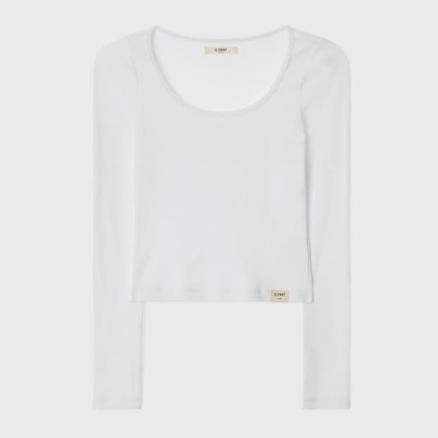 글로니 g classic long sleeve 긴팔 흰색 사이즈s