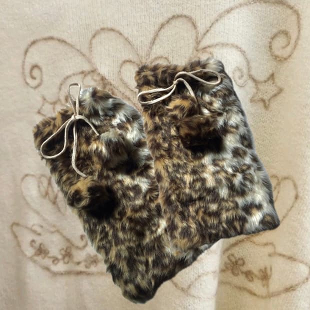 ꧁leopard print leg warmers꧂ 갸루