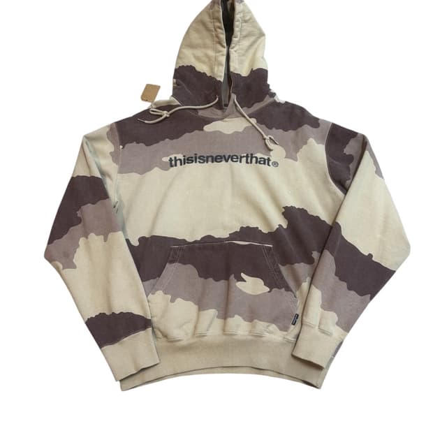 디스이즈네버뎃 카모 후드 티셔츠