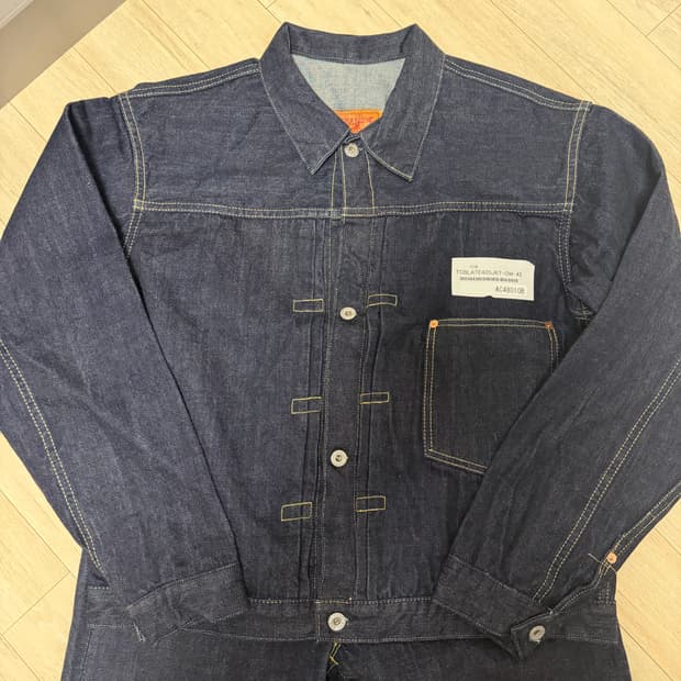 Tcb jeans late 40s 대전판 원워시 데님자켓 42 새제품