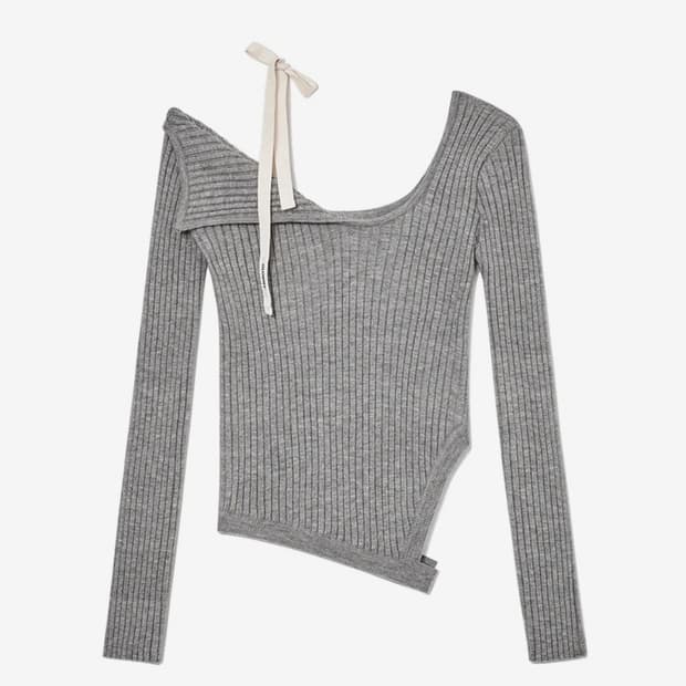 글로니 아이사 니트 ISA ASYMMETRICAL KNIT TOP