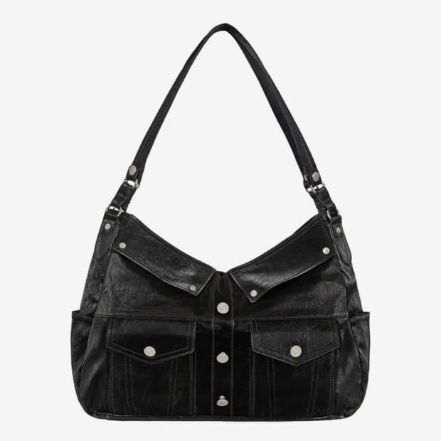 무신사 일리고 트러커 토트백 블랙