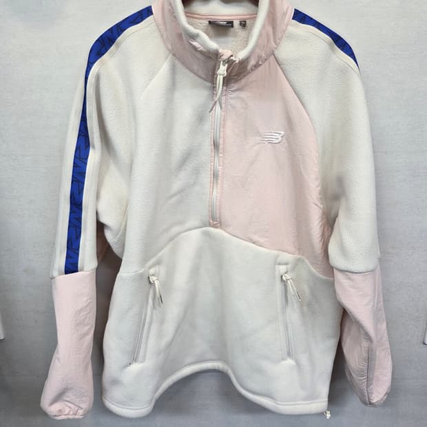 뉴발란스 배색 아노락 우븐 플리스자켓 L