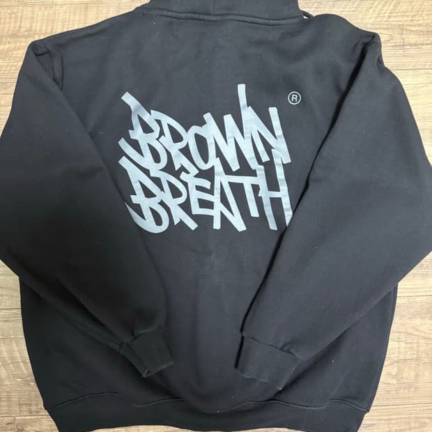 브라운브레스 후드 블랙 L  실착1회