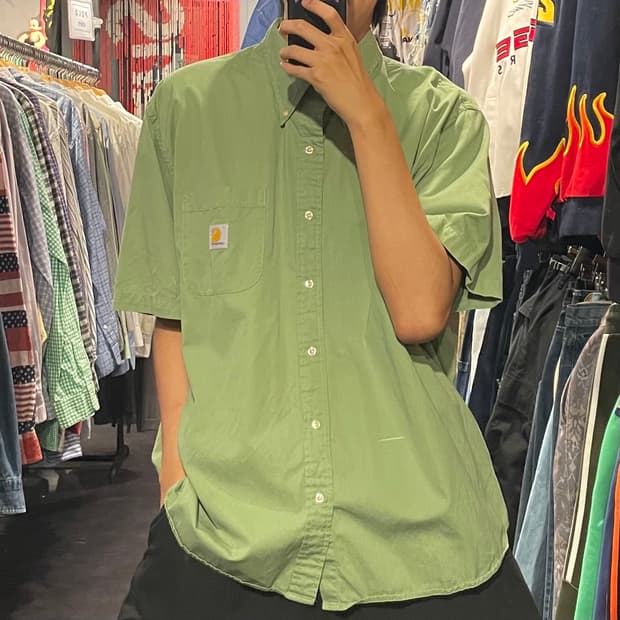[IM] carhartt 칼하트 녹차 반팔셔츠