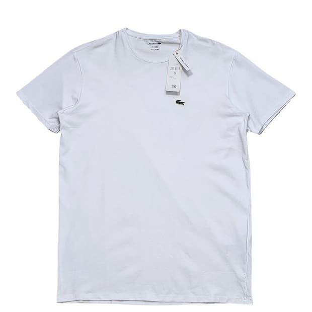 LACOSTE 화이트 반팔 M/L
