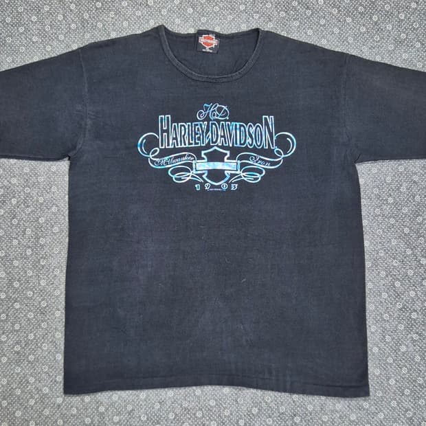 [XL]90s US made 할리데이비슨 레드우드 -817