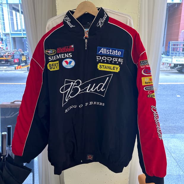 버드와이져 빈티지 레이싱 자켓  XL