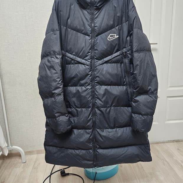 (105)XL ☆초대장급☆ 나이키 윈드러너 쉴드파카 [블랙] 덕다운롱패딩