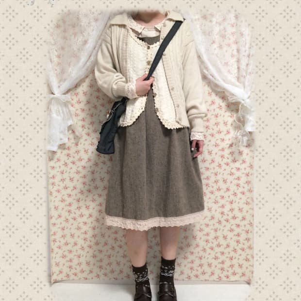 빈티지 모리걸 사만사모스 나시 원피스