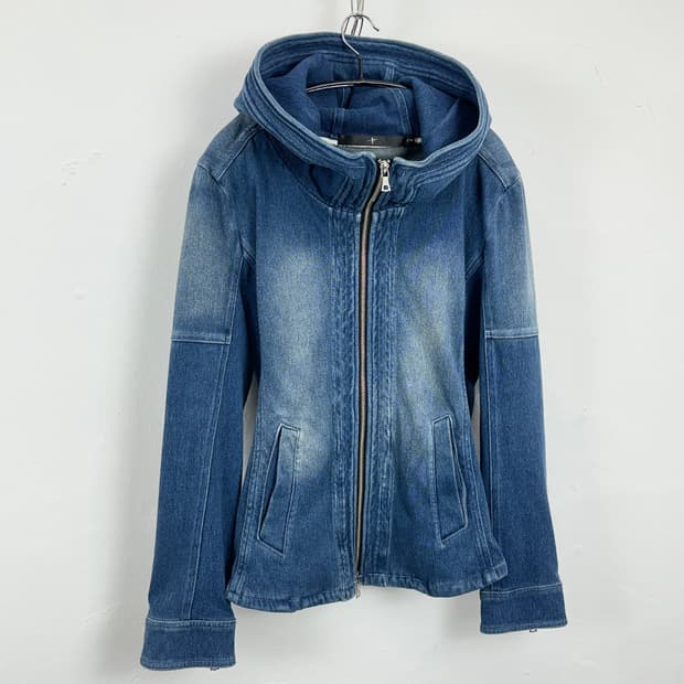 No ID. Bono Denim High-Neck Jacket (2-Wa