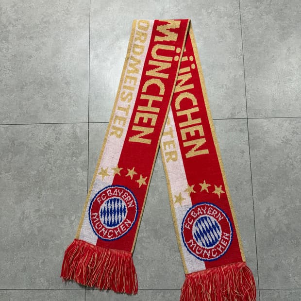 바이에르뮌휀 오리지널 빈티지 로고 머플러 