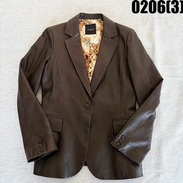 [42] 레노마 브라운 가죽 자켓 0206(3)