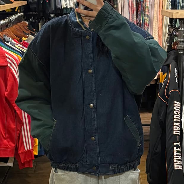 [HI] VTG 데님바시티자켓 진청