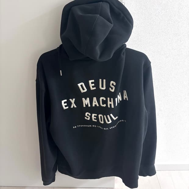 데우스 엑스 마키나 서울 후드집업 블랙 L