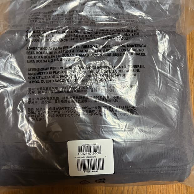 이지갭 로고 슈렁큰 후디 다크그레이 L 새상품