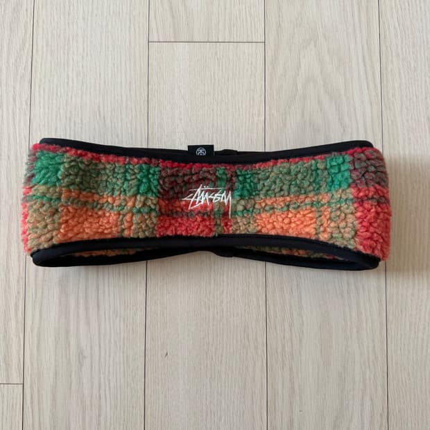 스투시 플리스 헤드밴드