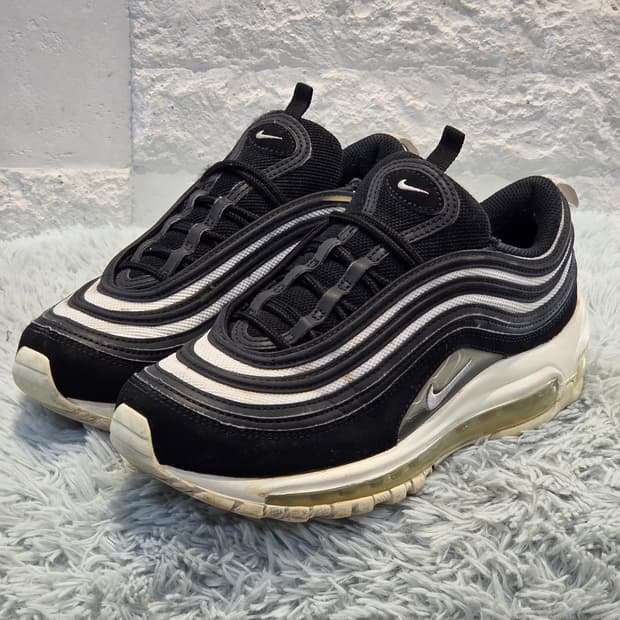 1q-7:나이키 에어맥스 97 블랙 실버 (240mm)