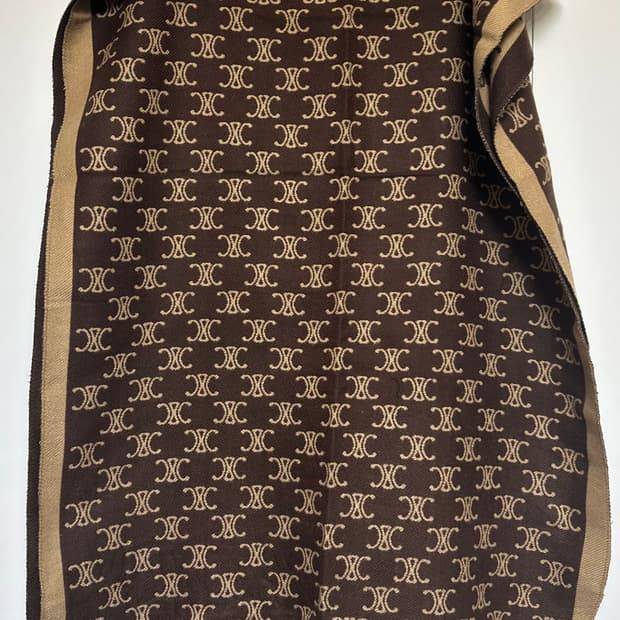 셀린느 트리오페 캐시미어브라운 숄&머플러 남여공용