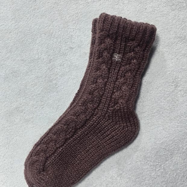 버버리 울 양말 브라운 새상품