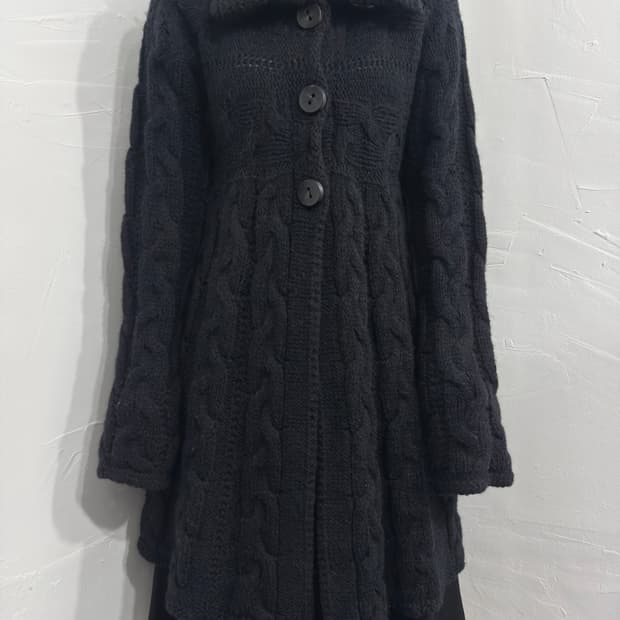 benetton button cardigan