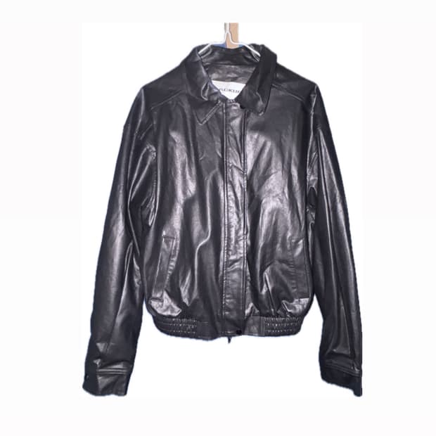 BLACKUP leather jacket L