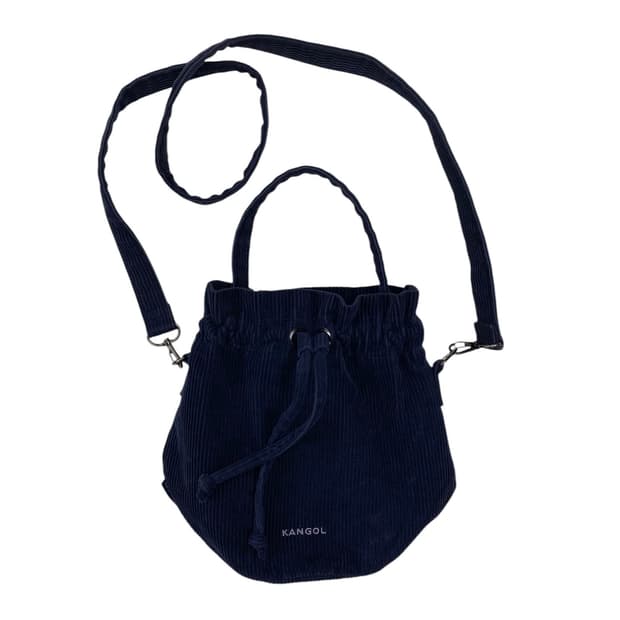 캉골 코듀로이 버킷백 네이비 크로스백