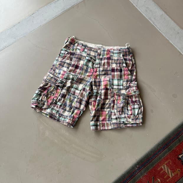 폴로 진스컴퍼니 마드라스 하프 카고팬츠