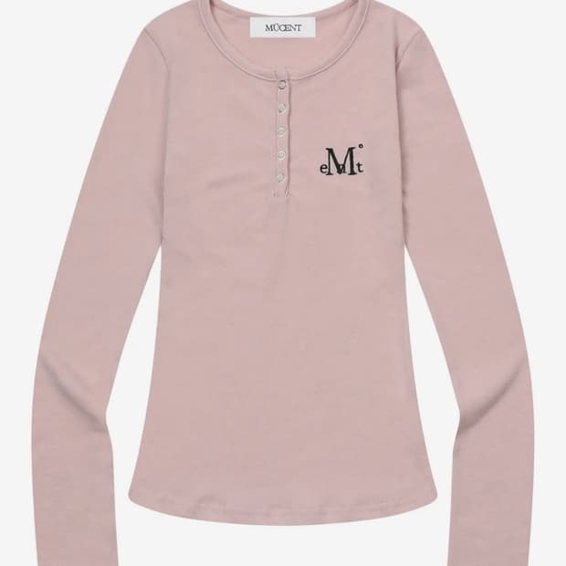 무센트 스냅 버튼 긴팔티