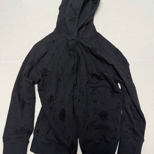 요지야마모토 푸르옴므 데미지 후디집업