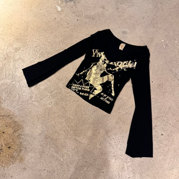 골드 프린팅 롱슬리브