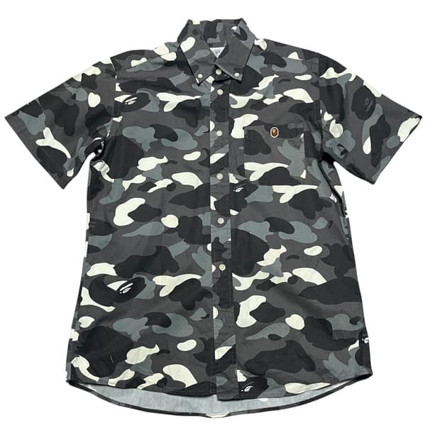 베이프 흑계 반팔 셔츠