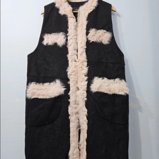 O'2nd 오즈세컨 롱 베스트 다크 가디건 ~66