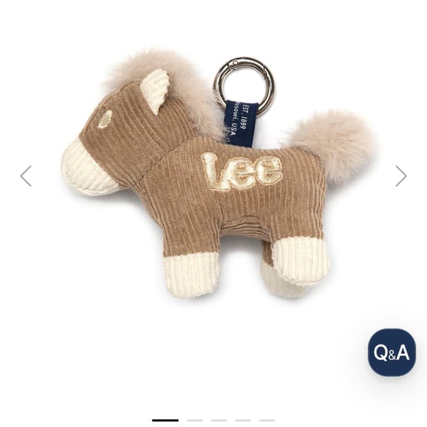 [새싱품] Lee 리 포니 인형 키링 베이지