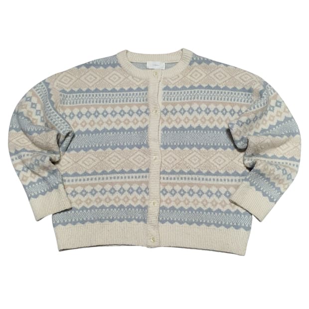 ✨ (바배) 피그먼트 소프트 자카드 니트