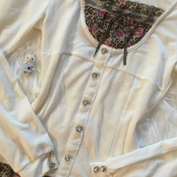 로즈 핑크 호피 레오파드 로걀탑 빈티지 마즈