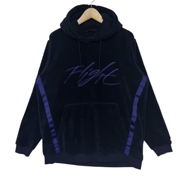 조던 로고 양털후리스 후드