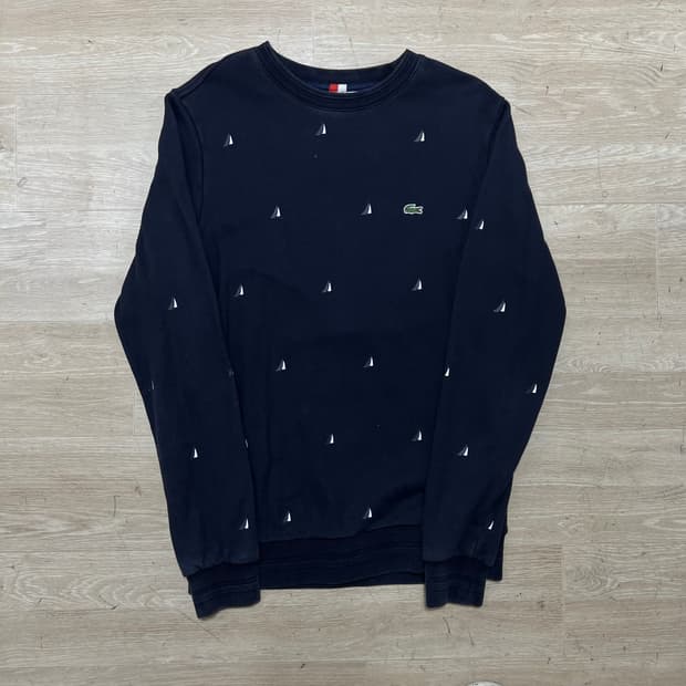 라코스테 남성 요트 패턴 프린팅 맨투맨 [네이비] 3사이즈(M/95)