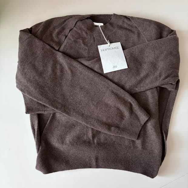 노프라미스 캐시미어 니트 세트 (브라운)