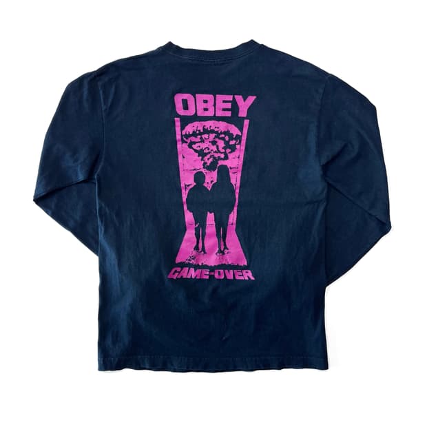 오베이 Game Over 롱 슬리브 티