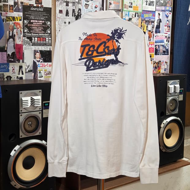 JPN 티엔씨 서프 프린팅 자수 PK 롱슬리브