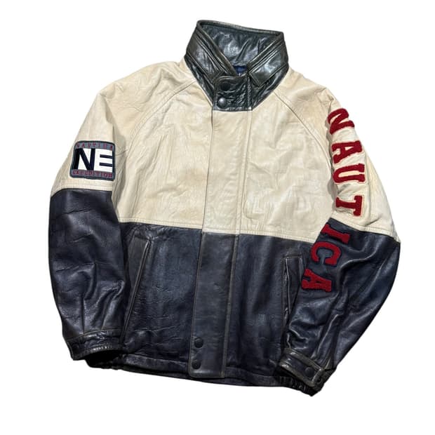 Nautica 노티카 쉽스킨 바시티 자켓