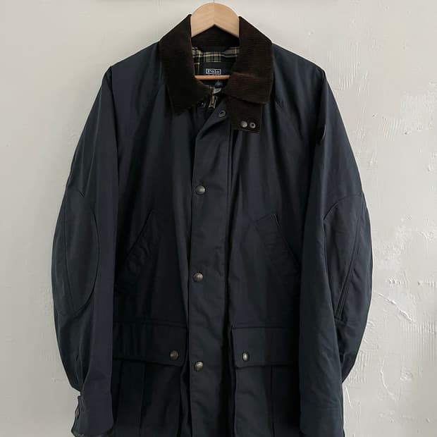 Polo 폴로 랄프로렌 폴로 포니 패치 왁스 코팅 자켓