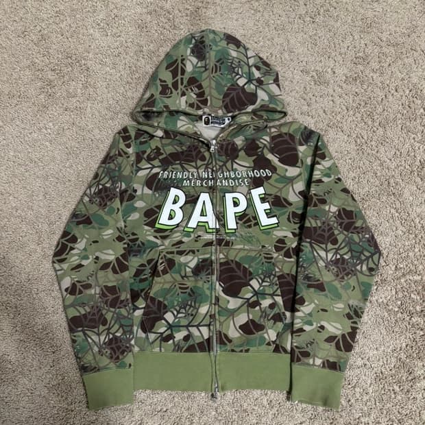 A Bathing Ape Spider-Man Camo Full Zip 